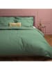 Heckett Lane Satijnen beddengoedset "Punto" groen