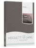 Heckett Lane Satin-Bettwäsche-Set "Punto" in Anthrazit