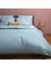 Heckett Lane Satijnen beddengoedset "Diamante" blauw