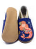 Lait et Miel Skórzane buty "Mermaid" w kolorze niebieskim do raczkowania