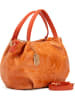 Anna Morellini Leder-Henkeltasche "Clarissa" in Orange - (B)28 x (H)20 x (T)12 cm