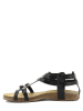 Kickers Leren sandalen "Ana" zwart