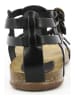 Kickers Leren sandalen "Ana" zwart