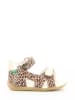 Kickers Leder-Sandalen "Binsia 2" in Beige