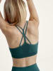 Born Living Yoga Biustonosz sportowy w kolorze zielonym