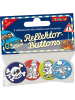 Lutz Mauder Mini-Reflektor-Buttons "Bagger" - 4 Stück - ab 3 Jahren