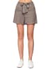 Le Jardin du Lin Leinen-Shorts in Taupe