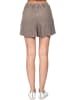 Le Jardin du Lin Leinen-Shorts in Taupe