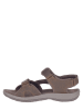 Merrell Leder-Trekkingsandalen "Sandspur 2" in Braun/ Braun