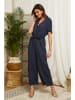 Lin Passion Leinen-Jumpsuit in Dunkelblau