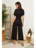 Lin Passion Leinen-Jumpsuit in Schwarz