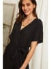 Lin Passion Leinen-Jumpsuit in Schwarz