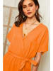 Lin Passion Lniany kombinezon w kolorze pomarańczowym