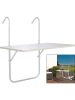 Nature Fellow Balkonhangtafel wit - (L)60 x (B)40 cm