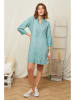 Rodier Lin Leinen-Kleid in Grün
