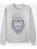 WOOOP Sweatshirt "Cool Lion" grijs