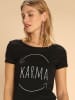 WOOOP Shirt "Karma" in Schwarz