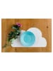 Kindsgut  2-delige set: placemats "Wolk" wit - (L)49 x (B)27 cm