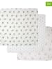 Kindsgut 3-delige set: spuugdoeken "Dinos" wit/meerkleurig - (L)60 x (B)60 cm