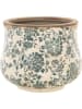 Clayre & Eef Bloempot groen/beige - (H)15 x Ø 18 cm