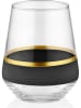Hermia 6er-Set: Gläser in Schwarz/ Gold - 425 ml