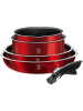 Berlinger Haus 9-delige kookserviesset "Metallic Line" rood