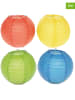 SUNNYSUE 4-delige set: papieren lampions meerkleurig - Ø 13 cm