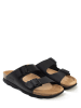 BACKSUN Leder-Pantoletten "Bali" in Schwarz