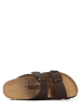 BACKSUN Leren slippers "Bali" bruin