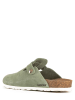 BACKSUN Leren slippers "Oslo" groen