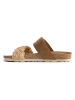 BACKSUN Slippers "Dreamy" camelkleurig