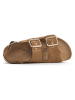 BACKSUN Leren sandalen "Balo" camel