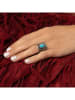 AMAZONIA Silber-Ring "Nategí" mit Edelstein