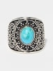 AMAZONIA Silber-Ring "Nategí" mit Edelstein