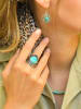 AMAZONIA Silber-Ring "Runamula" mit Edelstein