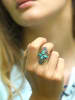 AMAZONIA Silber-Ring "Sachamama" mit Edelsteinen