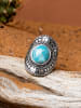 AMAZONIA Zilveren ring "Nahual" met edelsteen