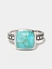 AMAZONIA Zilveren ring "Xipe" met edelsteen