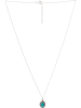 AMAZONIA Silber-Halskette "Sampaka" mit Anhänger - (L)42 cm