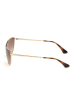 Guess Damskie okulary przeciwsłoneczne w kolorze złoto-brązowym