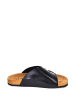 Moosefield Skórzane klapki w kolorze czarnym