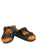 Moosefield Leren slippers zwart