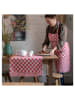 DDDDD 2-delige set: tafellopers "Barbecue" rood - (L)140 x (B)50 cm