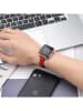 SWEET ACCESS Skórzany pasek w kolorze czerwonym do zegarka iWatch