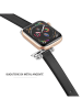 SWEET ACCESS Leder-Armband für iWatch in Schwarz