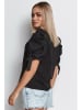 Makadamia Bluse in Schwarz