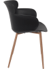 Rétro Chic Krzesło "Lorens" w kolorze czarnym - 54 x 82 x 60 cm