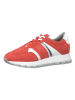 Tamaris Skórzane sneakersy w kolorze czerwonym