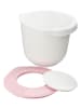 Fackelmann 2tlg. Rührschüssel und Deckel in Weiß/ Rosa - 2 l