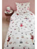 Hanneke de Jager Renforcé-Bettwäsche-Set "Fashion" in Weiß/ Rot
